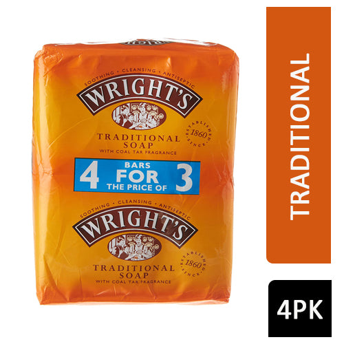 Wright's Coal Tar Soap 4pk