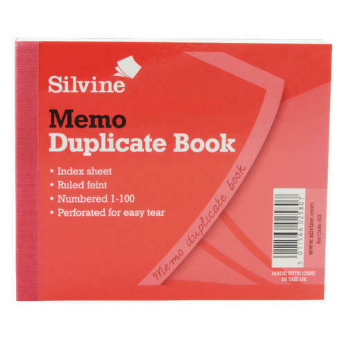 Silvine Duplicate Book