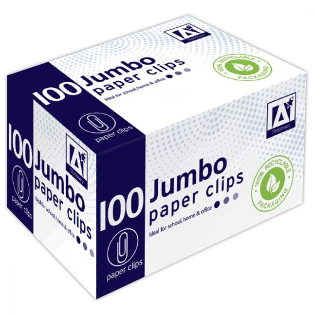 Jumbo Paper Clips 100's