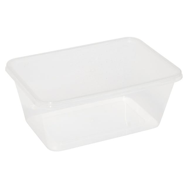 Caroline Plastic Tubs With Lid 1000ml (5pk)