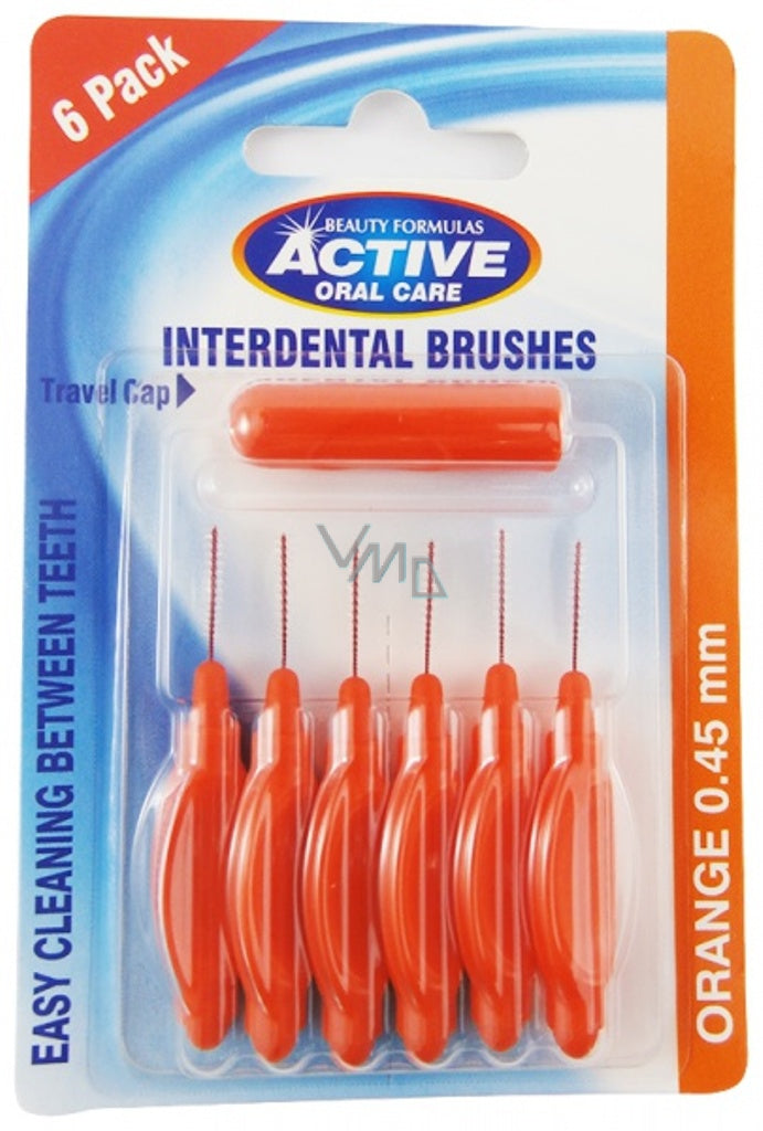 Beauty Formulas Interdental Brushes 6Pk Orange 0.45mm