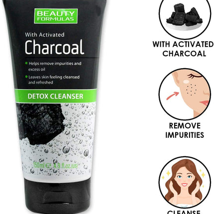 Beauty Formulas Detox Cleanser w/Charcoal 150ml