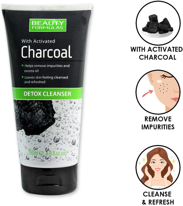 Beauty Formulas Detox Cleanser w/Charcoal 150ml