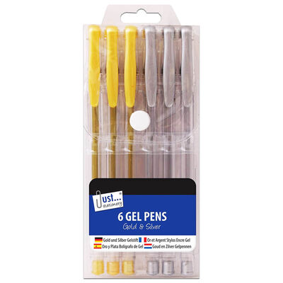 Just Stationery Gel Pens 6