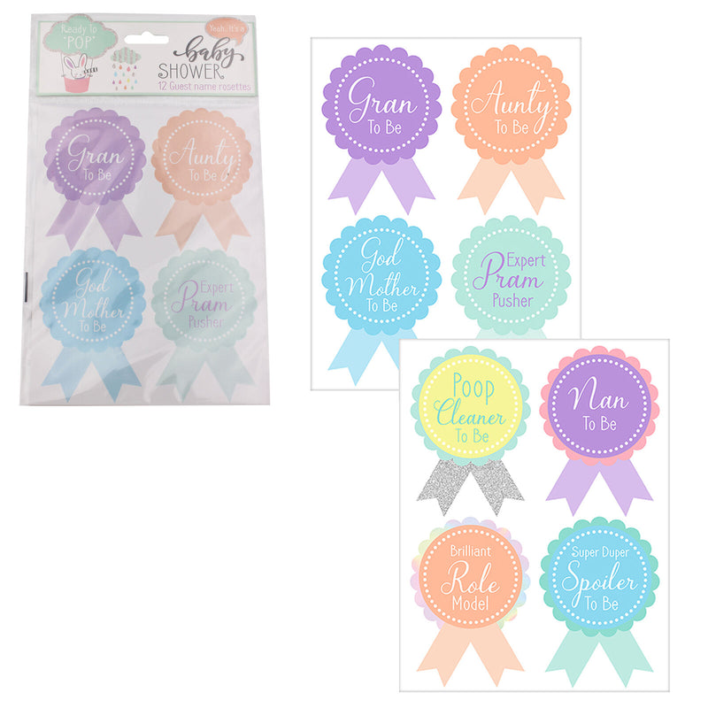 Baby Shower Guest Name Rosettes