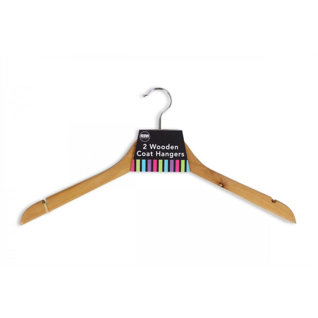 RSW Wooden Coat Hangers 2pcs