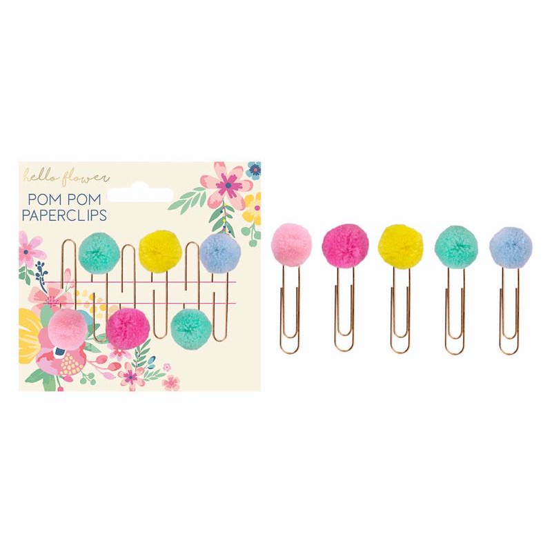 Pom Pom Paper Clips