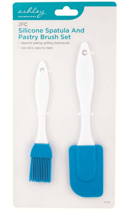 Ashley Silicone Spatula And Pastry Brush Set