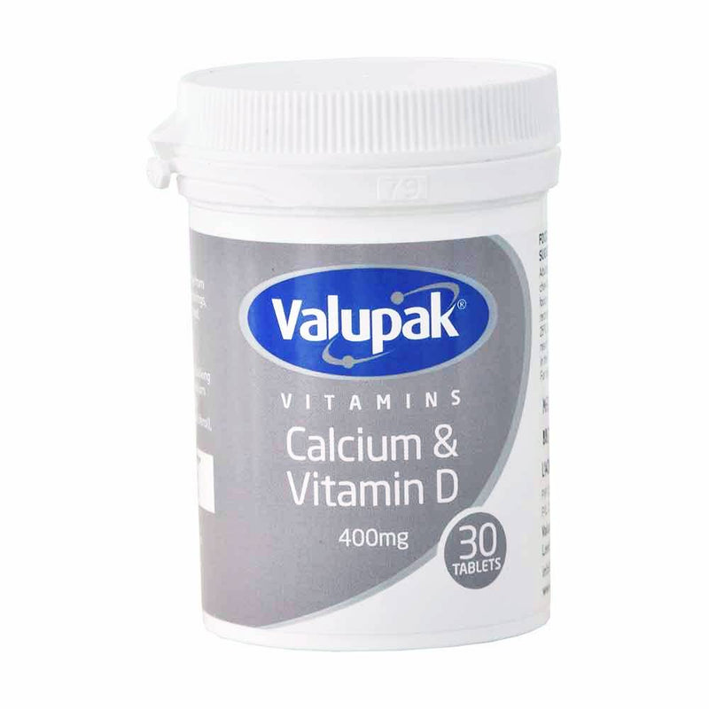 Valupak Cal & Vit D 400mg 30s Tabs