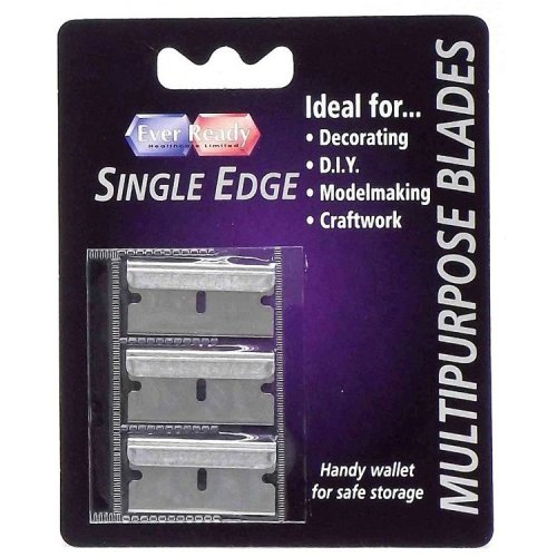 SINGLE EDGE MULTIPURPOSE BLADES THREE PACK