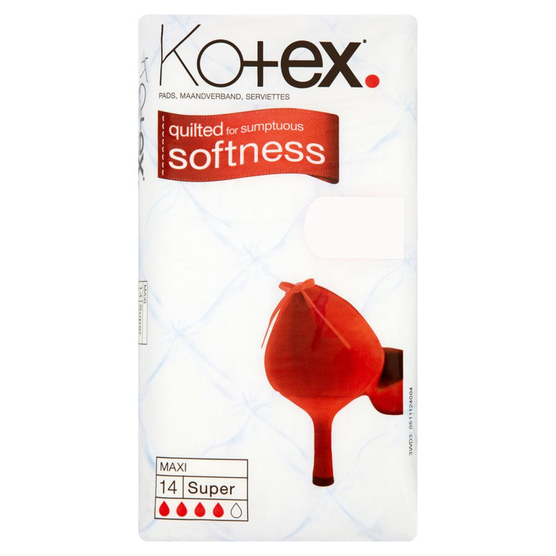 Kotex Maxi Super 14's 8 case