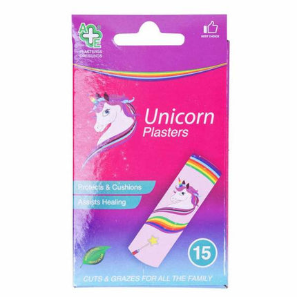 A&E Unicorn Plasters 15's