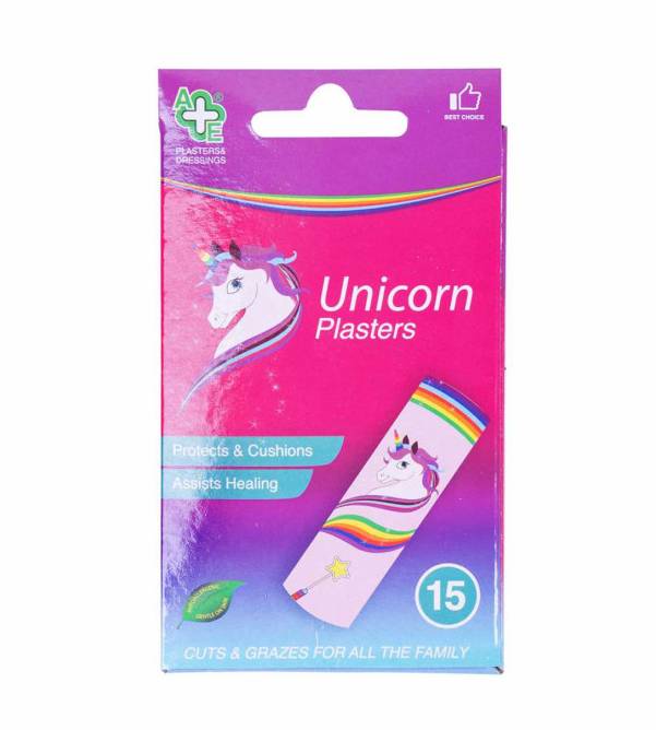 A&E Unicorn Plasters 15's