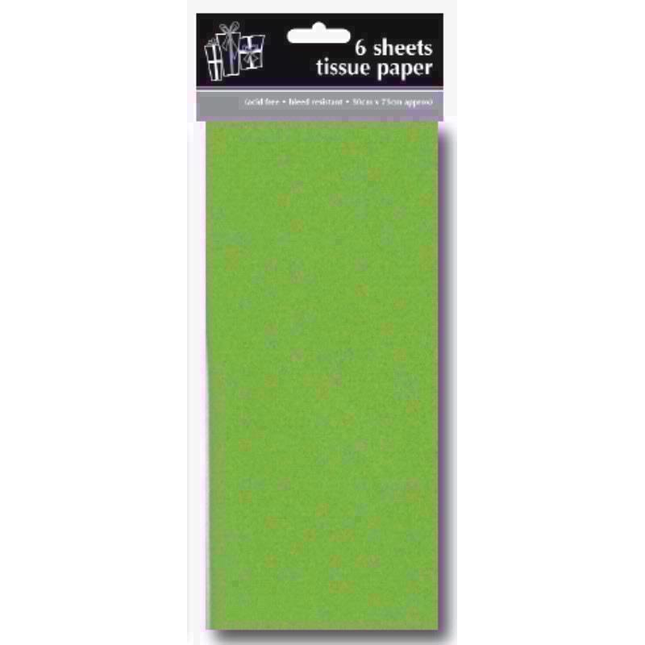 Eurowrap Tissue Paper Green 6 sheets