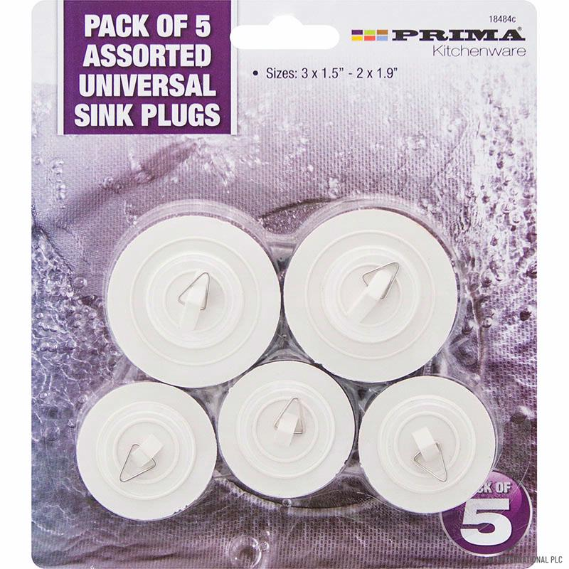 Prima Sink Plugs 5pk