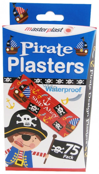 Masterplast Pirate Waterproof Plaster 75pk