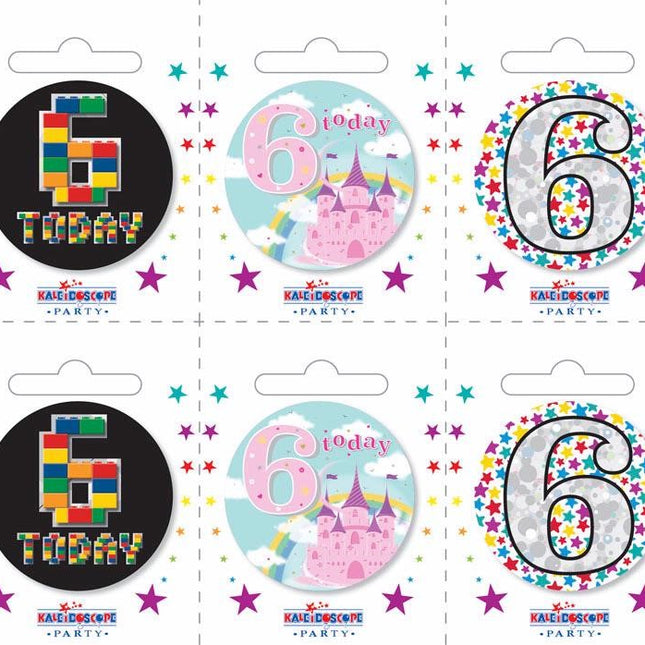 Apac Birthday Badge Age 6