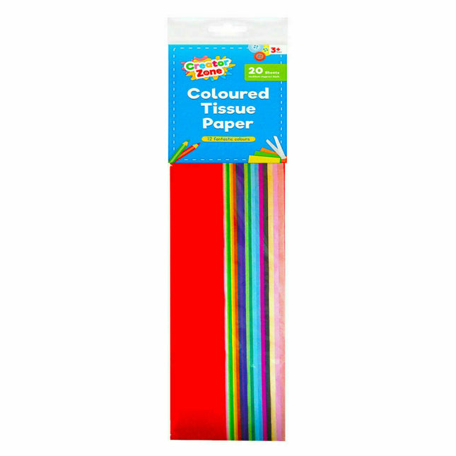 Creator Zone Coloured Tissue Paper 20's
