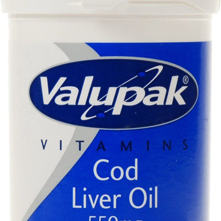 Valupak Cod Liver Oil 550mg 30s Caps