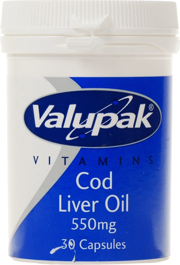 Valupak Cod Liver Oil 550mg 30s Caps