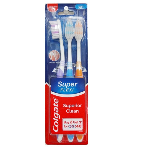 Colgate Super Flexi Toothbrush Soft 3pk