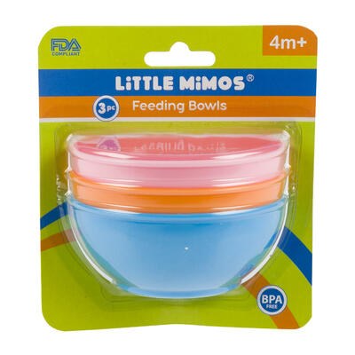 Little Mimos Feeding Bowls 3pk