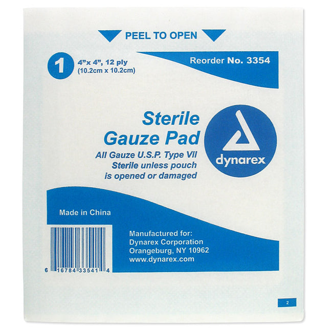Dynarex Sterile Gauze Pads 4"x 4"