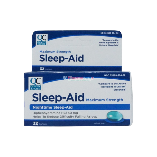 QC Sleep Aid Max Strength Soft Gels 32's