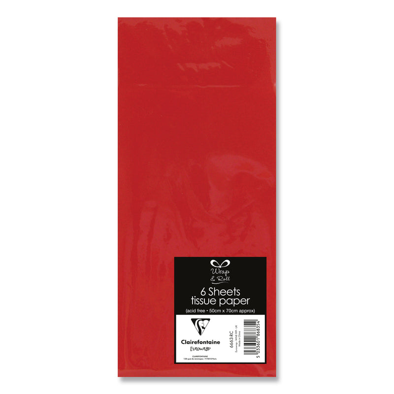 Eurowrap Tissue Paper 6 Sheets Red