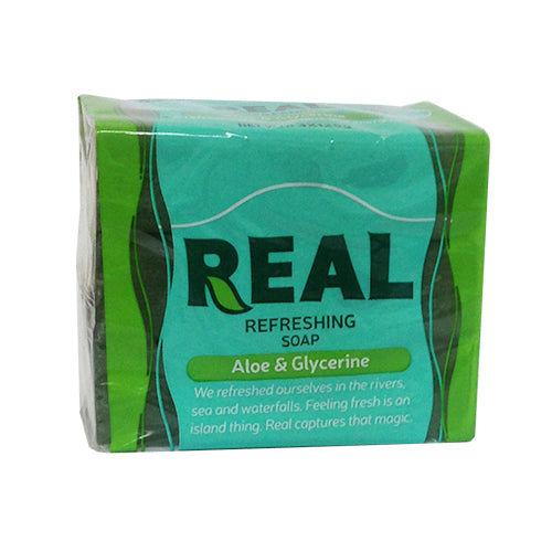 Real Refreshing Soap Aloe & Glycerine 3 x 125g