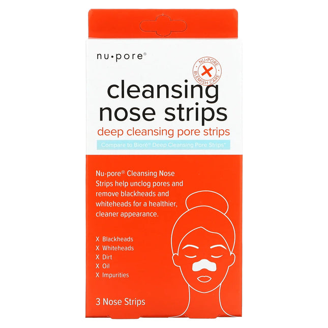 Nu-Pore Nose Cleansing Strips - 3 Strips