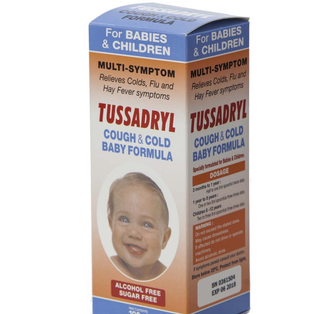 Tussadryl Cough & Cold Baby Formula 100ml