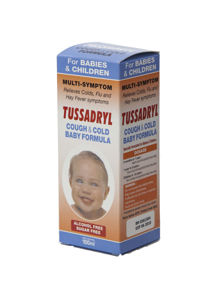 Tussadryl Cough & Cold Baby Formula 100ml