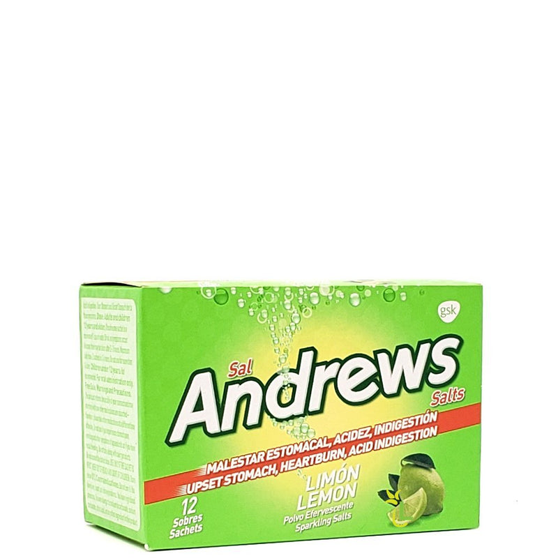 Andrews Sparkling Salts Lemon Sachets 12's