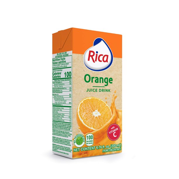 Rica Orange Juice 200ml  24/case