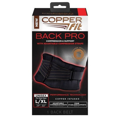 Copper Fit Back Pro Compression & Support L/XL 39"- 50"