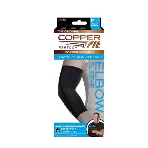 Copper Infused Compression Elbow Sleeve M 8.5"-10"