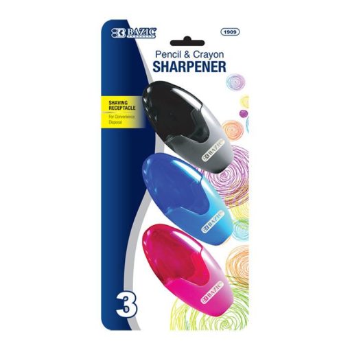 Bazic Sharpener w/recept. 3 pack