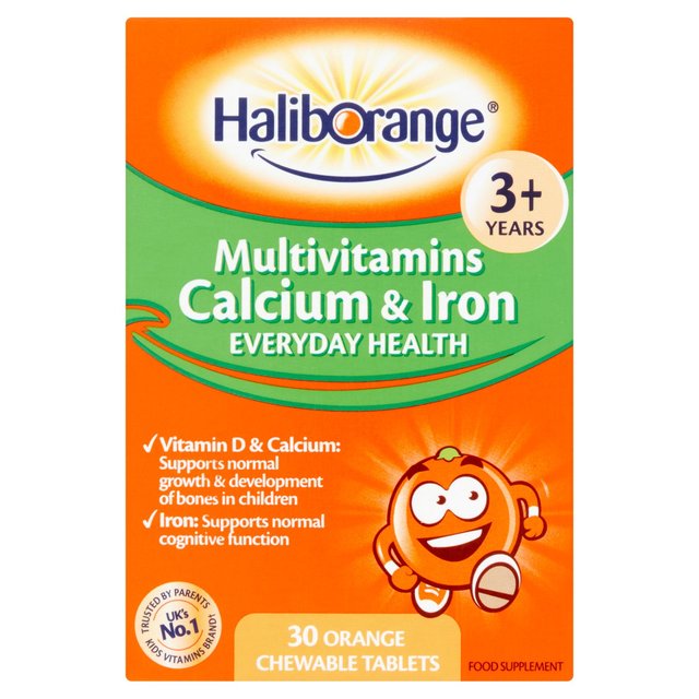 Haliborange Multivitamins  Calcium & Iron 3+ Orange 30