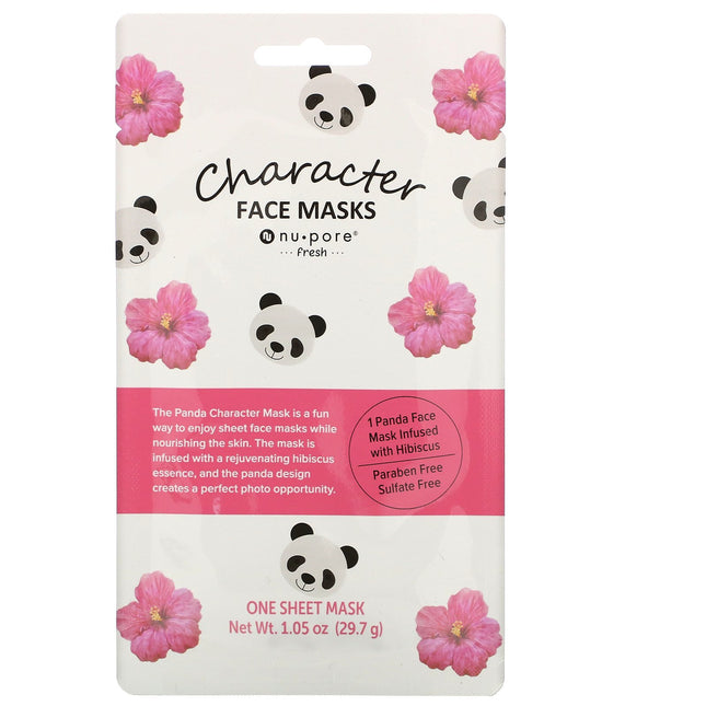 Nu-Pore Fresh Panda Character Sheet Face Mask 1.05oz