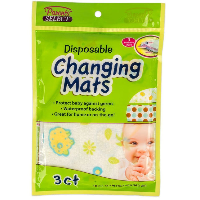 PARENT SELECT CHANGING MATS DISPOSABLE 3 CT