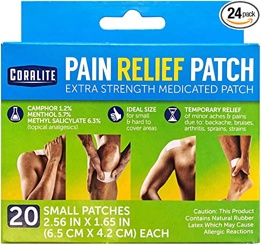 CORALITE PAIN RELIEF PATC 20 PATCHES