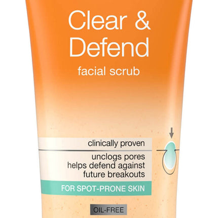Neutrogena Clear & Defend Facial Scrub 150ml