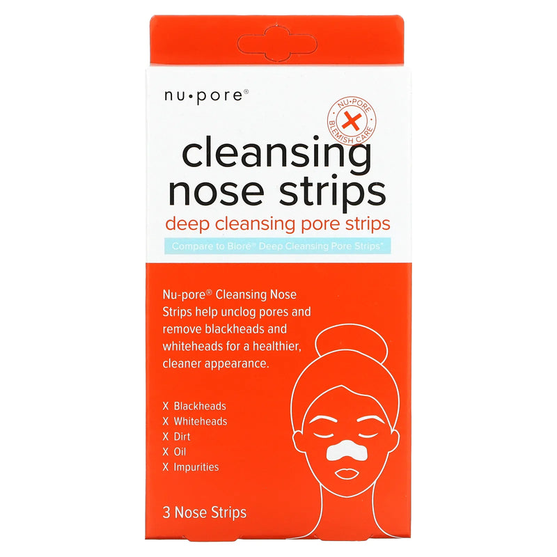 NU PORE NOSE CLEANSING STRIPS 3 STRIPS