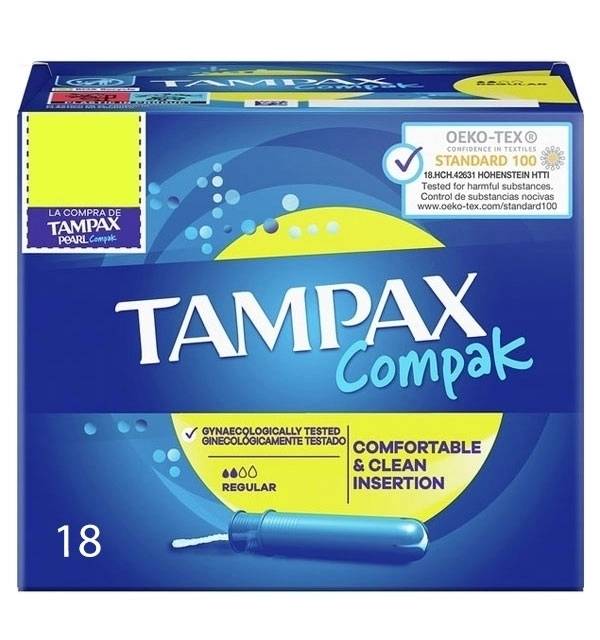 Tampax Compak Regular 18s