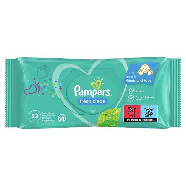 Pampers Fresh Clean Wipes 52's