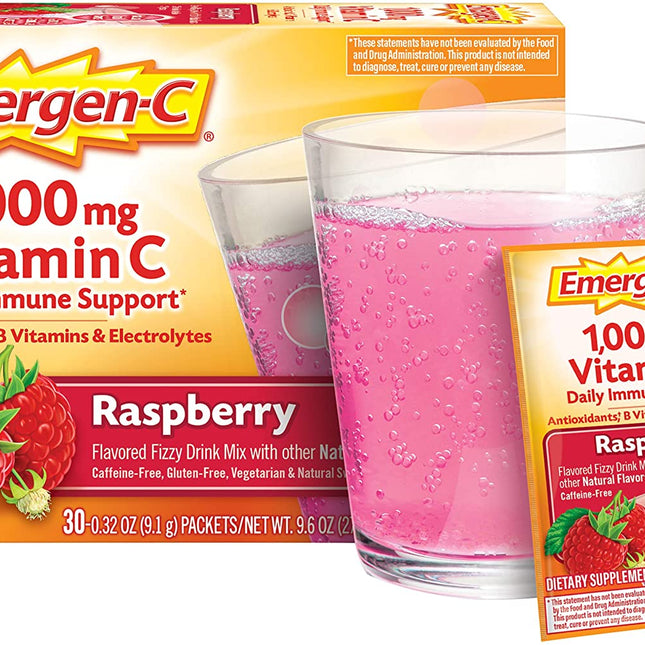 Emergen-C 1000mg Vit C Raspberry 9.1g