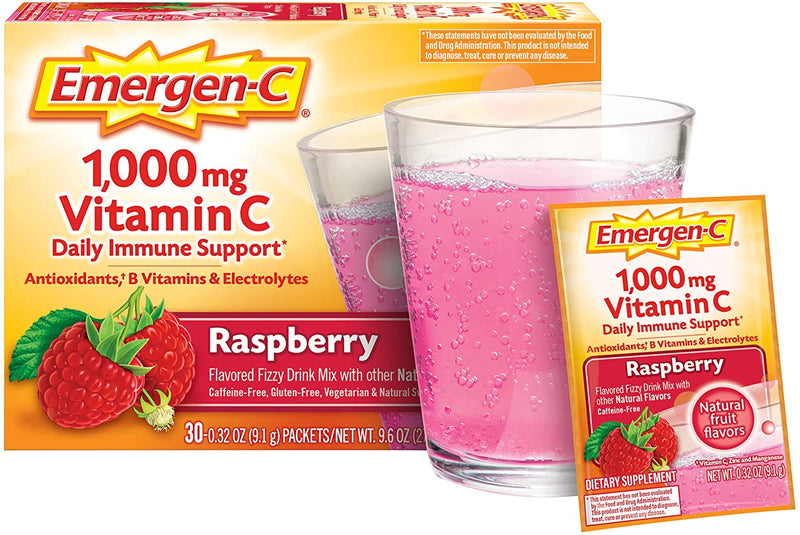 Emergen-C 1000mg Vit C Raspberry 9.1g