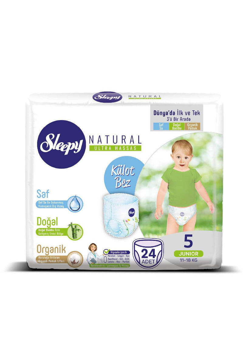 Sleepy Natural Training Pants No.5 11-18kg 24pc