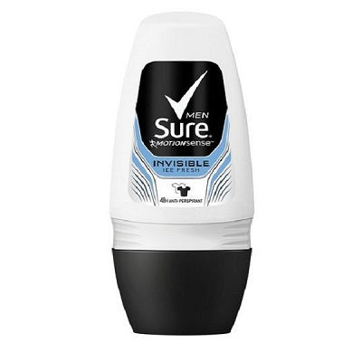 Sure Men Anti-perspirant Roll On Invisible Ice Fresh 50ml